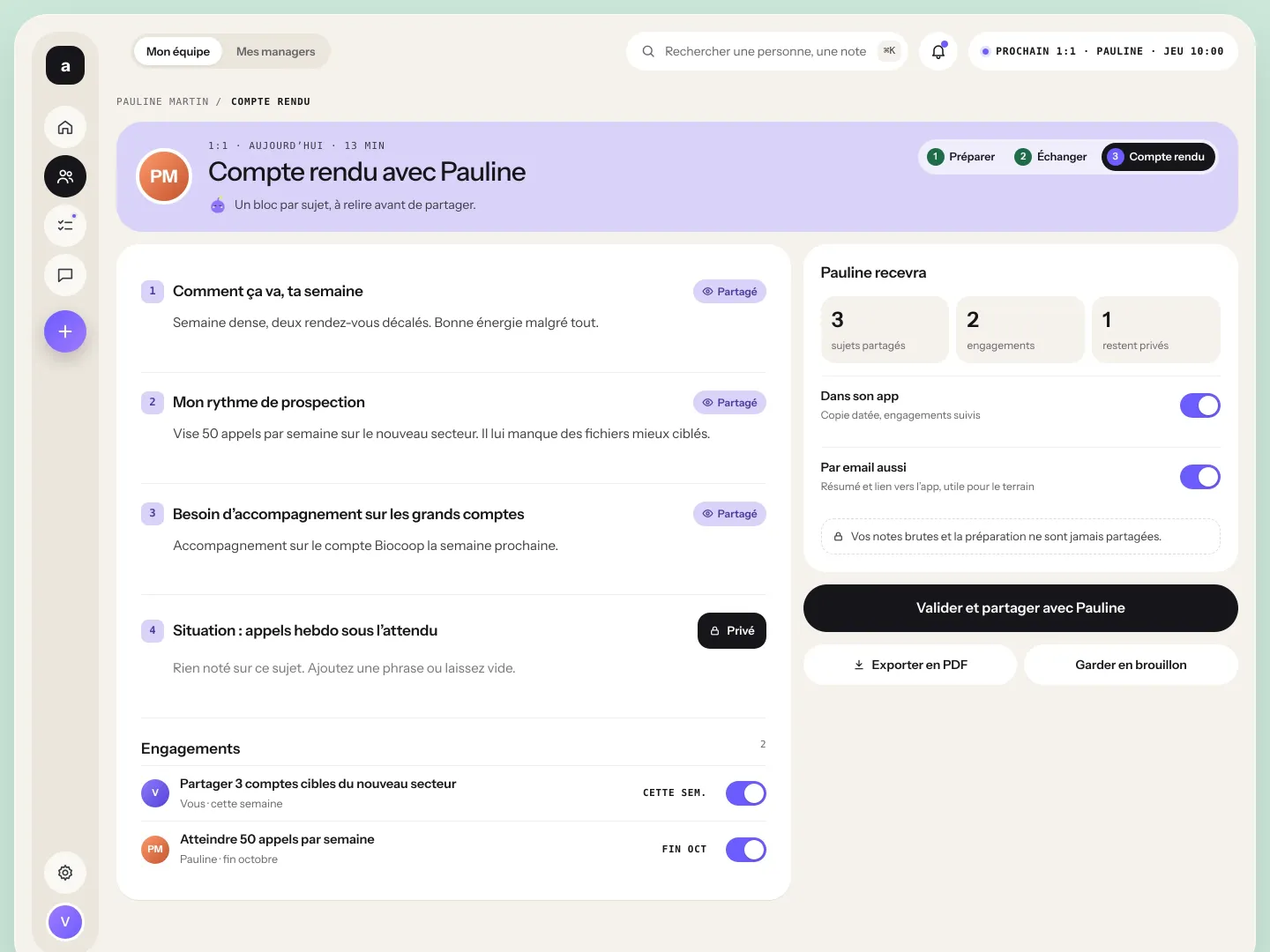 Alongora : compte rendu prêt à partager